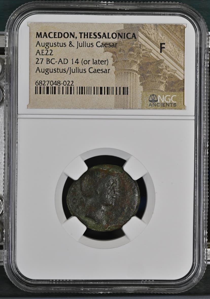 Augustus & Divus Julius Caesar Bronze